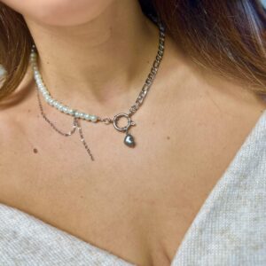 Mommys silver heart